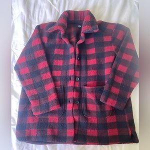 Plus Size Plaid Fall Jacket